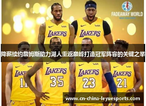 降薪续约詹姆斯助力湖人重返巅峰打造冠军阵容的关键之举